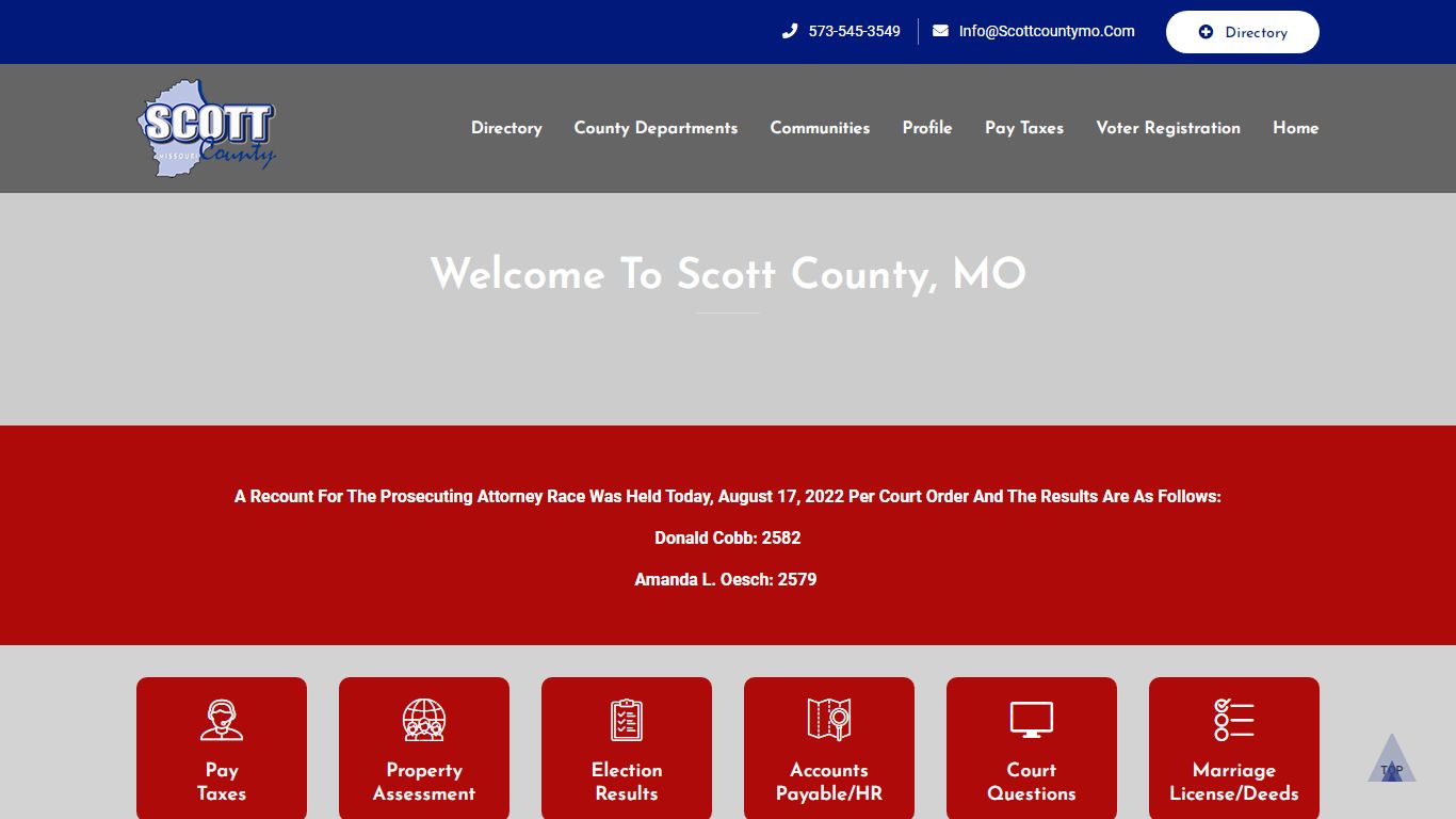 Scott County Missouri | county information | offices & hours